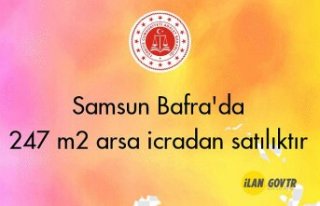 Samsun Bafra'da 247 m² arsa icradan satılıktır