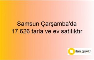 Samsun Çarşamba'da 17.626 tarla ve ev mahkemeden...