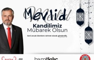 BAŞKAN KILIÇ'IN MEVLİD KANDİLİ MESAJI