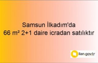 Samsun İlkadım'da 66 m² 2+1 daire icradan...