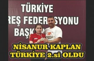 NİSANUR KAPLAN TÜRKİYE 2.si OLDU