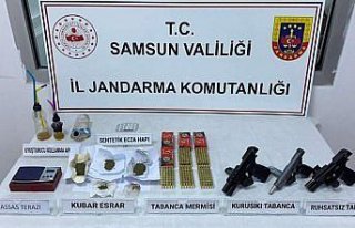 Samsun'da ruhsatsız silah operasyonu