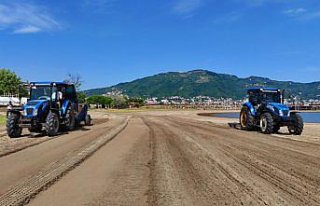 Ordu'da plajlar sezon için hazırlanıyor