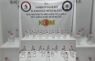 Samsun'da sahte içki operasyonunda 3 şüpheli...