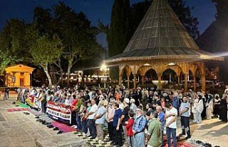 Amasya'da Gazze'de vefat edenler için dua...