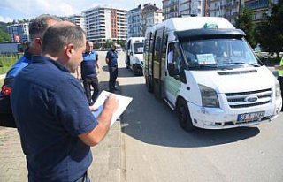 Giresun'da dolmuşlarda klima denetimi yapıldı