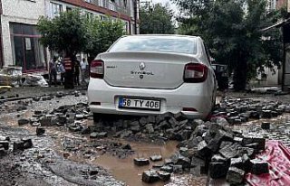 Giresun'da sağanak hasara yol açtı