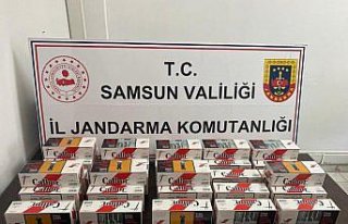 Samsun'da 6 bin 800 bandrolsüz makaron ele geçirildi