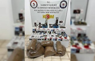 Samsun'da kaçakçılık operasyonunda 2 kardeş...