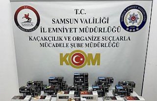 Samsun'da 7 bin 800 makaron ele geçirildi, bir...