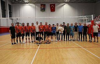 Akçaabat'ta düzenlenen voleybol turnuvası...