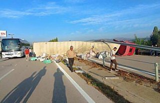 Amasya'da tanker ile tırın çarpıştığı...