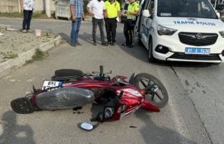 Düzce'de 2 motosikletin çarpıştığı kazada...