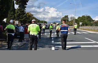 Ordu'da kontrol noktasında motosikletin çarptığı...