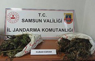 Samsun'da 6 kilo 930 gram kubar esrar ele geçirildi