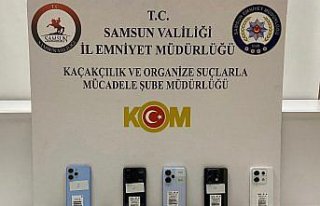 Samsun’da telefon kaçakçılığı operasyonunda...