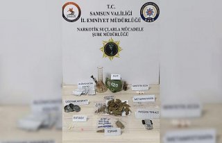 Samsun'da uyuşturucu operasyonunda yakalanan...