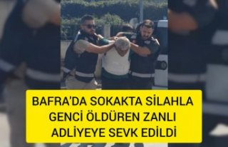 Bafra'da sokakta silahla genci öldüren zanlı...