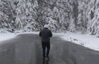 Bolu Dağı'nın Düzce kesiminde sis, Bolu'nun...