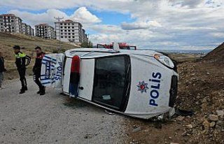 Çorum'da kovalamaca sırasında devrilen polis...