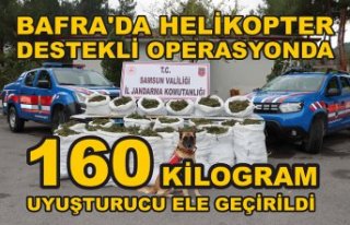 Samsun'da helikopter destekli operasyonda 160...