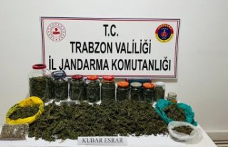 Trabzon'da 7 kilogram kubar esrar ele geçirildi