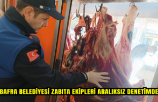 BAFRA BELEDİYESİ ZABITA EKİPLERİ ARALIKSIZ DENETİMDE