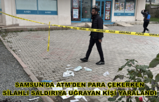 Samsun'da ATM'den para çekerken silahlı...