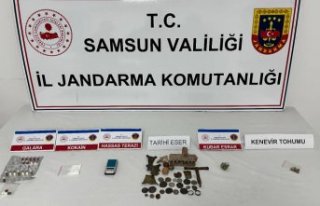 Samsun'da kaçakçılık ve uyuşturucu operasyonunda...