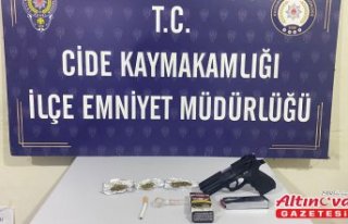 Kastamonu'da uyuşturucuyla yakalanan 2 kişi...