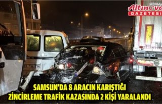 Samsun'da 8 aracın karıştığı zincirleme...