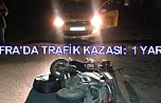 Bafra'da Trafik Kazası: 1 Yaralı