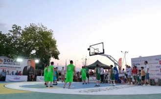 Giresun'da sokak basketbolu turnuvası başladı