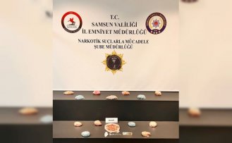 Samsun'da buzdolabı, gardırop ve ayakkabılığa gizlenmiş uyuşturucu ele geçirildi