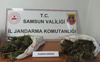 Samsun'da 6 kilo 930 gram kubar esrar ele geçirildi