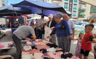 Tekkeköy'de Kurban Bayramı Arife Pazarı kuruldu