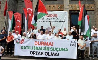 Trabzon'da 15 haftadır Filistin'e destek yürüyüşü yapılıyor