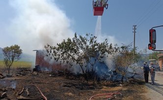 Kastamonu'da çıkan yangında bir ev zarar gördü