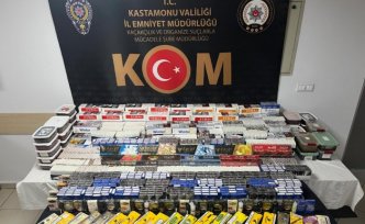 Kastamonu'daki uyuşturucu ve kaçak sigara operasyonunda 4 kişi yakalandı