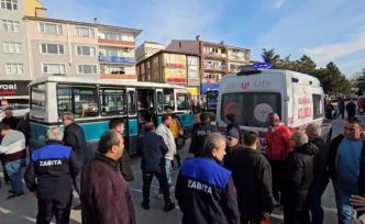 Karabük'te minibüsün çarptığı yaya yaralandı