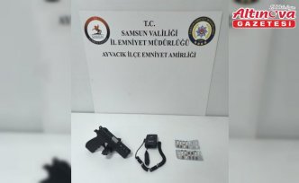 Ayvacık'ta uyuşturucu, kurusıkı tabanca ve radar cihazı ele geçirildi