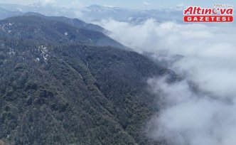 Ordu'da sis bulutu güzel manzara oluşturdu