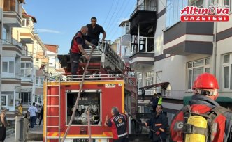 Sinop'ta apartman dairesinde çıkan yangın söndürüldü