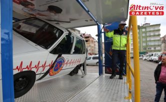 Espiye'de emniyet kemeri simülasyonu gerçekleştirildi
