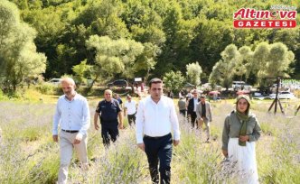 Ladik'te lavanta bahçesi törenle hizmete açıldı