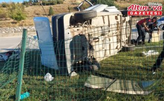 Sinop'ta devrilen otomobilin sürücüsü yaralandı