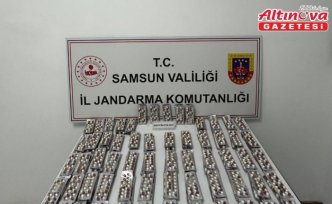 Samsun'da bazanın içine gizlenmiş 3 bin 472 uyuşturucu hap ele geçirildi