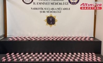 Samsun'da uyuşturucu operasyonunda 6 bin 170 sentetik ecza ele geçirildi