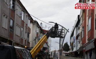 Vezirköprü'de “örnek sokak“ ramazana özel süslendi