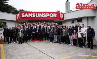 Samsunspor'da bayramlaşma töreni düzenlendi